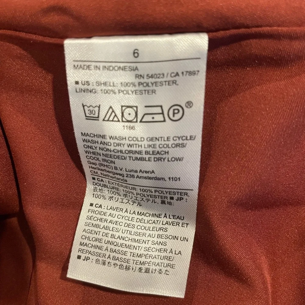 NWT Banana Republic blouson mini dress - burnt caramel - Picture 9 of 9